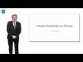 Pseudocode Simple Statistics on Arrays