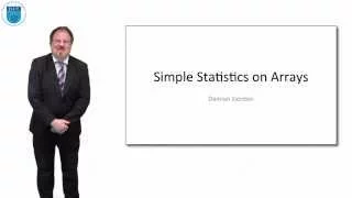 Pseudocode Simple Statistics on Arrays