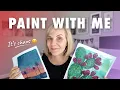 Paint with me Planning and painting new gel plate pieces