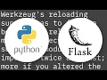 Starting thread while running flask with debug