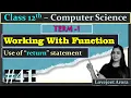 TERM 1 - Complete 12th Computer Science Working With Function