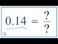0 14 as a Fraction