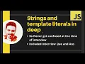 ES6 Tutorial Strings Template Literals in JavaScript in Hindi Includes Interview Ques