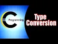type conversion type casting C language Conversion