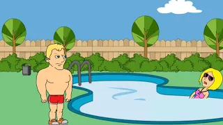 Karen refuses to leave the pool
