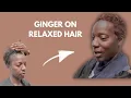 Ginger Pixie on Relaxed Hair
