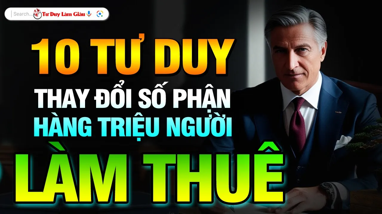 Outline Video 10 TƯ DUY THAY ĐỔI SỐ PHẬN HÀNG TRIỆU NGƯỜI LÀM THUÊ - NÊN NGHE 1000 LẦN | Tư Duy Làm Giàu