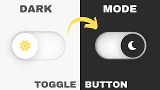 Animated Dark Mode Toggle Button Using HTML CSS JavaScript Dark and Light Theme