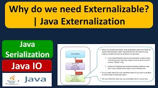 Why do we need Externalizable Java externalization Java IO Java Tutorial