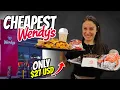 Eating At The CHEAPEST Wendy s In The World