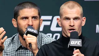 Islam Makhachev vs Ian Machado Garry FULL HEATED Final Press Conference Face off