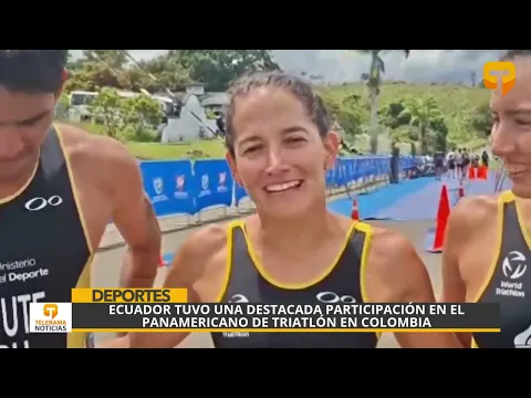 Ecuador tuvo una destacada participación en el Panamericano de triatlón en Colombia