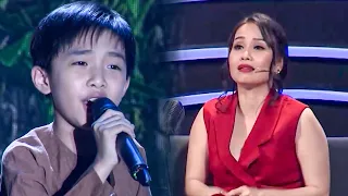 Cẩm Ly RƯNG RƯNG khi nghe tiếng hát XÉ LÒNG của cậu bé về nỗi nhớ cha da diết | THVL CA NHẠC