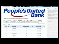 How To Find People s United Bank Routing Number