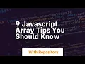 9 javascript array tips you should know
