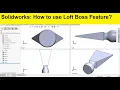 Solidworks advanced tutorials 133 Sketch a chisel How to use loft feature