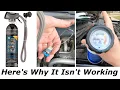 Can t get refrigerant into your car s Here s how