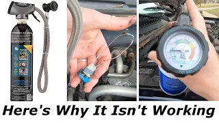 Can t get refrigerant into your car s Here s how