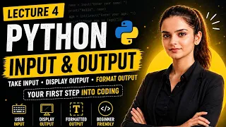 Python Tutorial for Beginners Lecture 4 Input Output in Python User Input print f-String