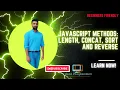 Everything You Need to Know About Learn Array methods Length Concat Reverse and Sort in Minutes