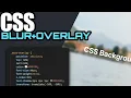 How to Add a CSS Blurred Background Without Blurring Your Text