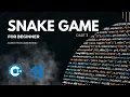 Asmr Programming Coding a Snake Game in C Part 3 No noise