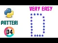 how to print pattern D in python in hindi python me pattern D kaise banaye in hindi