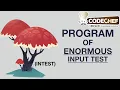Enormous Input Test Codechef Competitive Programming Playlist Hello World