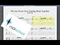 Download Lagu We Are Never Getting Back Together Rockschool Grade 2 Acoustic Guitar