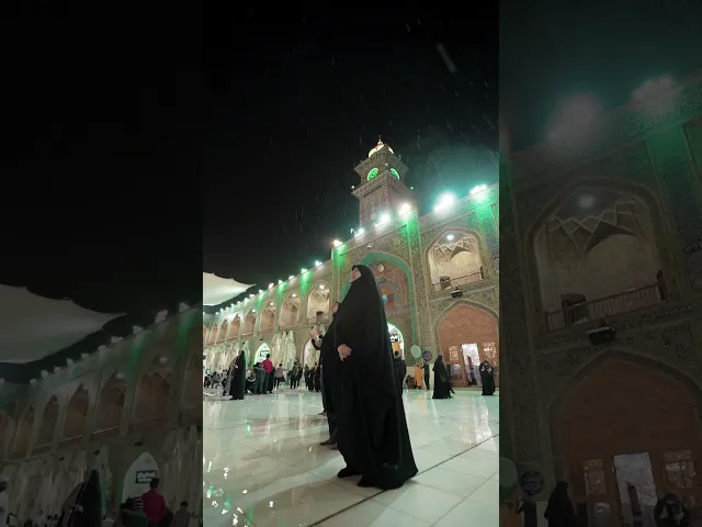 ⁣في شهر الخير الفضيل قلوب الصائمين ترتوي بقطرات الغيث العتبة العلوية المقدسة