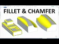 Solid Edge Tutorials Modeling How to use Fillet Chamfer Blend in Solid Edge