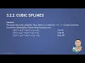 3 2 2 Cubic Splines