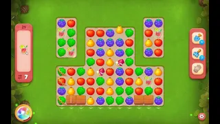 Gardenscapes level 29 No booster 16 moves hard