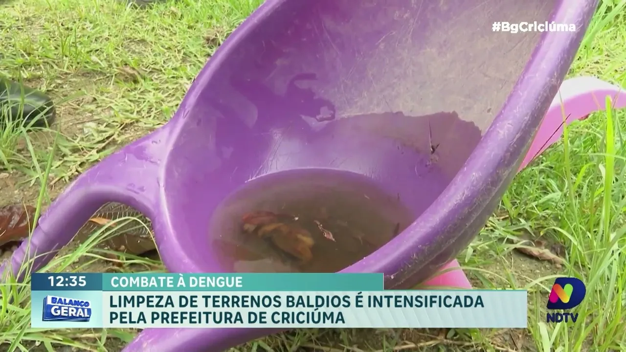Prefeitura de Criciúma reforça limpeza de terrenos baldios para combater a dengue