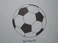 How to draw a football step by step