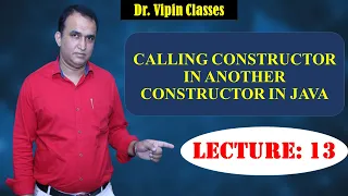 Java OOPS - 13 Calling constructor with in another constructor Java CS Teachers