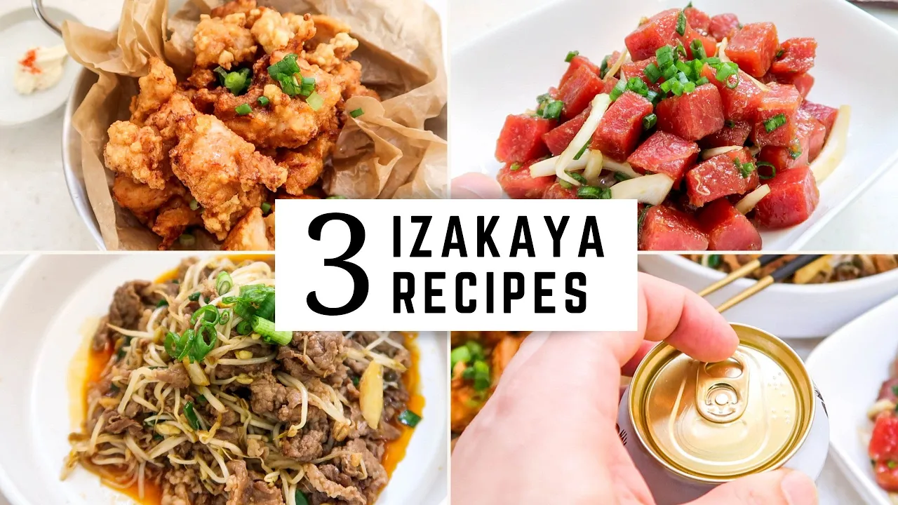 3 Simple Izakaya Recipes   Classic Karaage, Shoyu Poke, Beef & Sprouts Stirfry   BYOB!