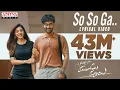 Download Lagu So So Ga Lyrical Song | Manchi Rojulochaie | Santosh | | Maruthi |Anup Rubens | Sid Sriram