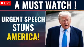 בשידור חי טראמפ נאום דחוף משאיר את האומה בהלם עדכון חדשות בארה ב דונלד טראמפ חדשות ארה ב בשידור חי 