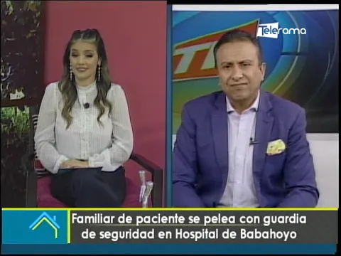 Familiar de paciente se pelea con guardia de seguridad en Hospital de Babahoyo