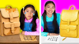 Pobres Vs Ricas Aventuras Escolar de Cartón y Historias de Amigas 💜💛