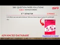 Advanced Database 2081 TU Question Paper Q 11 Spatial Database Explained in Nepali 8th Sem