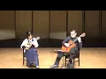 Chikako Katsu and Takeki Kobayashi play in Amateur Guitar Ensemble Day 2019.