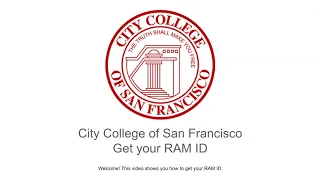 CCSF RAM ID English