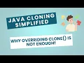 Java Object Cloning Why Just Overriding clone Fails Without Cloneable