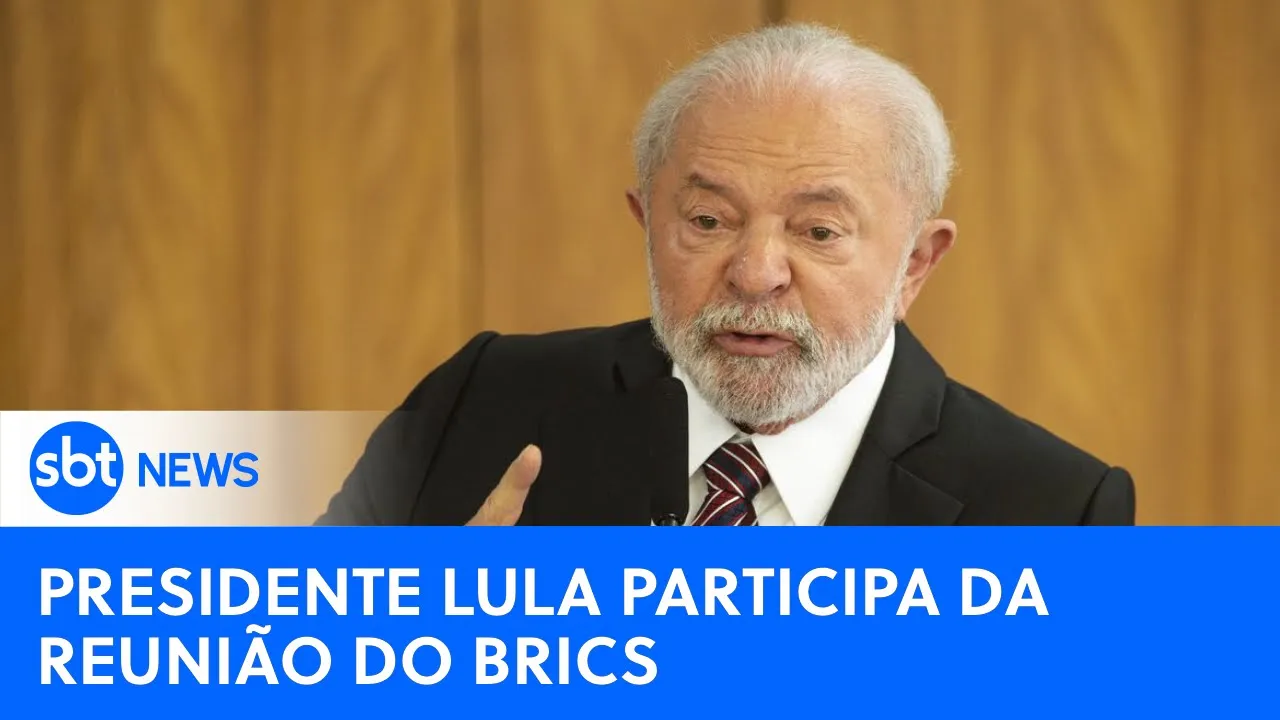 ????SBT News na TV: Lula participa da reunião do BRICS na África do Sul;