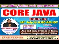 CORE JAVA YOU TUBE LIVE STREAM BY NAGOOR BABU SIR