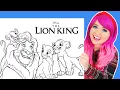 Coloring The Lion King Simba Nala Mufasa Coloring Pages Prismacolor Markers