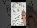 Elsa Coloring Pages Frozen Elsa painting