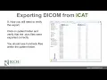 iCAT - how to export DICOM files